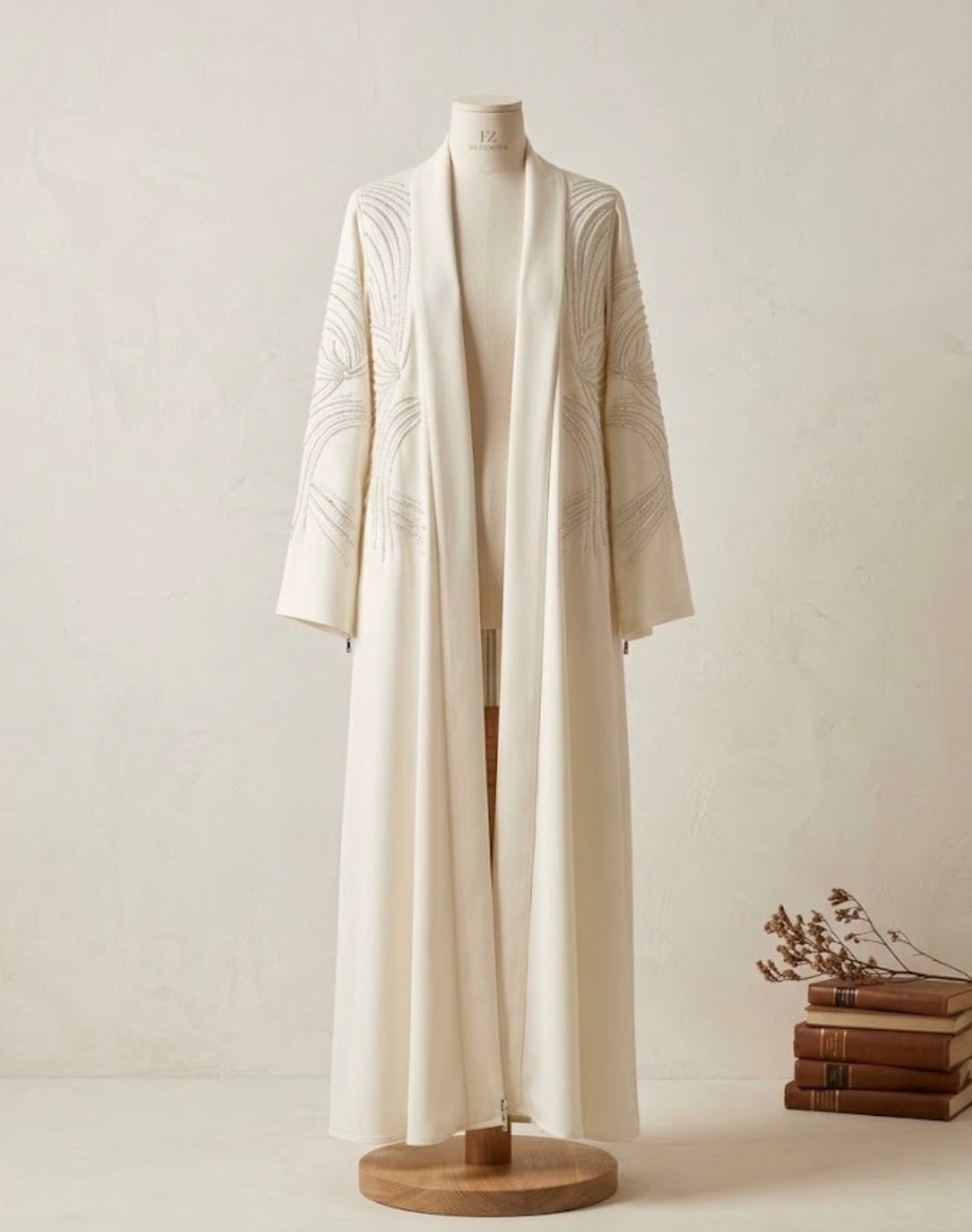 Kimono Écru Perlé — Haute Couture