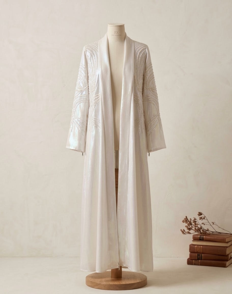 Kimono Perlée Nacré — Haute Couture