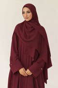 Abaya majestueux Burgundy