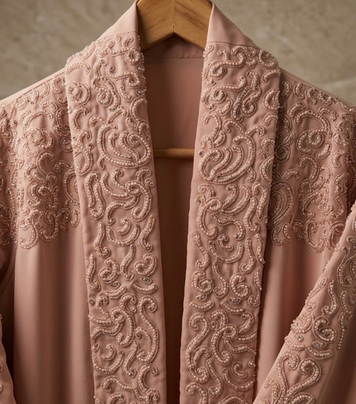 Blush Rosé Kimono Haute Couture